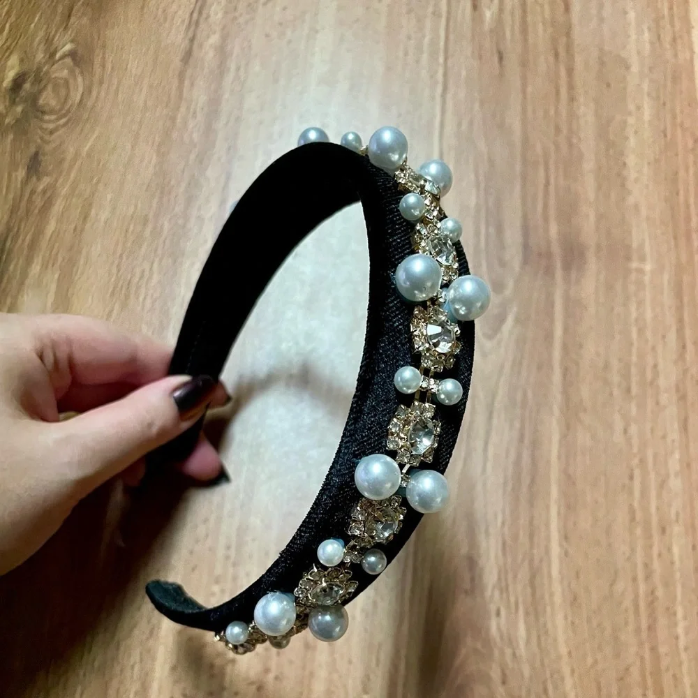 Pearl Rhinestone Headband